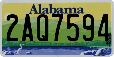 AL license plate 2AQ7594