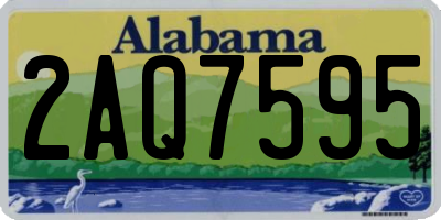 AL license plate 2AQ7595