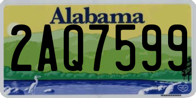 AL license plate 2AQ7599