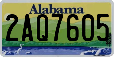 AL license plate 2AQ7605