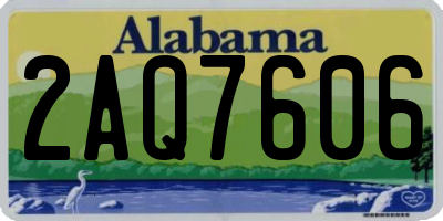 AL license plate 2AQ7606