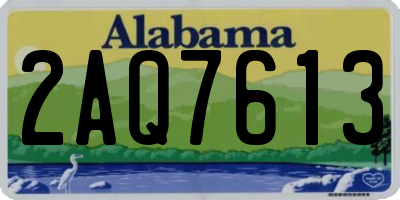 AL license plate 2AQ7613