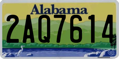 AL license plate 2AQ7614
