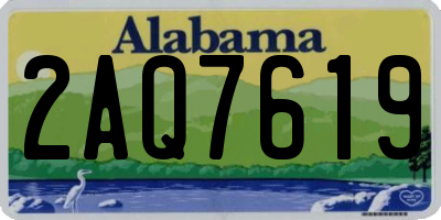 AL license plate 2AQ7619