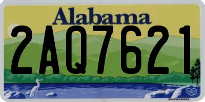 AL license plate 2AQ7621