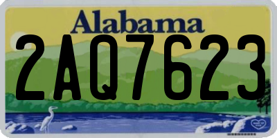 AL license plate 2AQ7623
