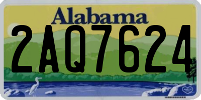 AL license plate 2AQ7624