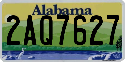 AL license plate 2AQ7627