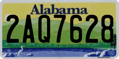 AL license plate 2AQ7628