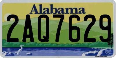 AL license plate 2AQ7629