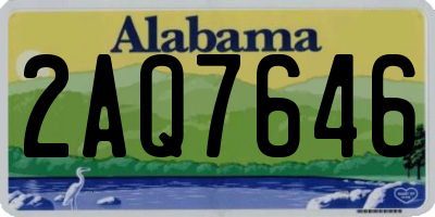 AL license plate 2AQ7646
