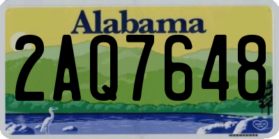 AL license plate 2AQ7648