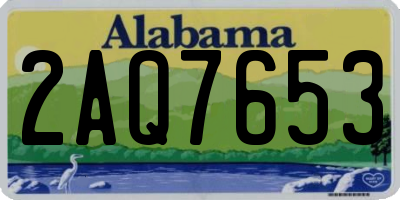 AL license plate 2AQ7653