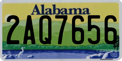 AL license plate 2AQ7656