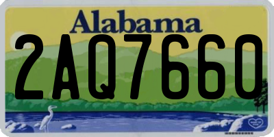 AL license plate 2AQ7660