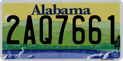 AL license plate 2AQ7661