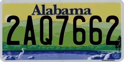 AL license plate 2AQ7662