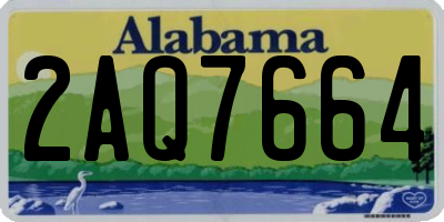 AL license plate 2AQ7664