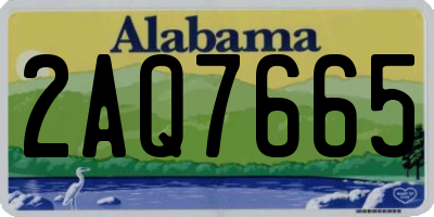 AL license plate 2AQ7665