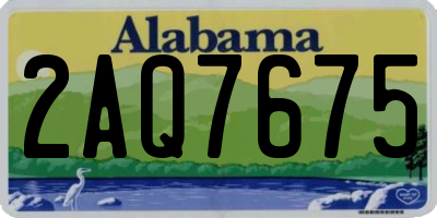 AL license plate 2AQ7675