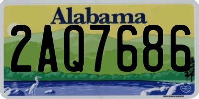 AL license plate 2AQ7686
