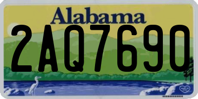 AL license plate 2AQ7690