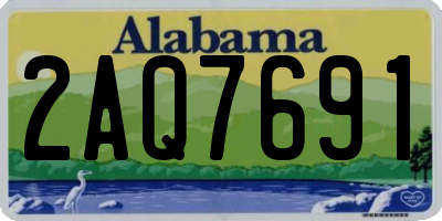 AL license plate 2AQ7691