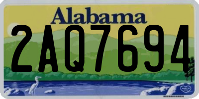 AL license plate 2AQ7694