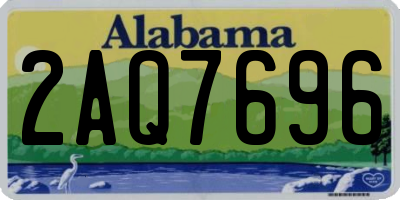 AL license plate 2AQ7696
