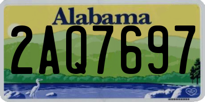 AL license plate 2AQ7697