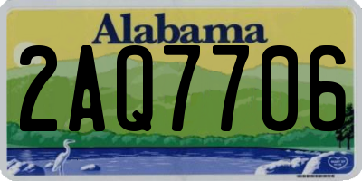 AL license plate 2AQ7706