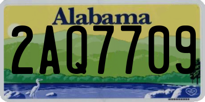 AL license plate 2AQ7709