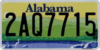 AL license plate 2AQ7715