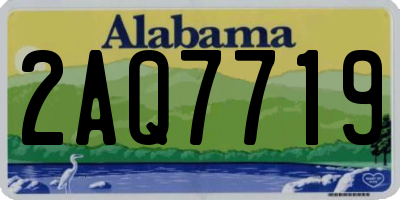 AL license plate 2AQ7719