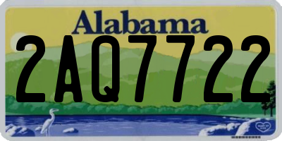 AL license plate 2AQ7722