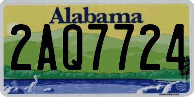 AL license plate 2AQ7724