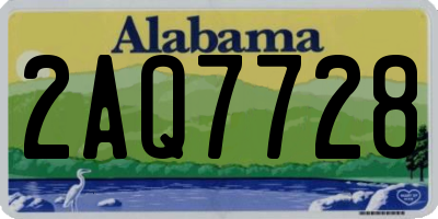 AL license plate 2AQ7728