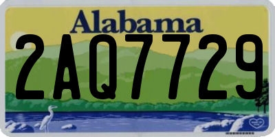 AL license plate 2AQ7729