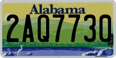 AL license plate 2AQ7730