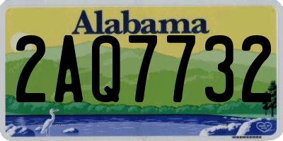 AL license plate 2AQ7732