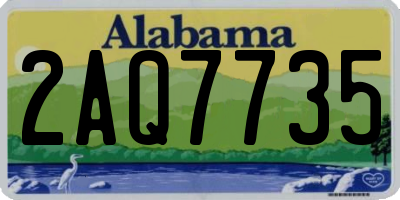 AL license plate 2AQ7735