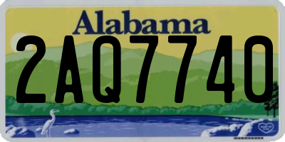 AL license plate 2AQ7740