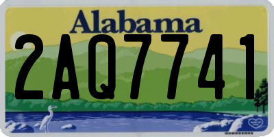 AL license plate 2AQ7741