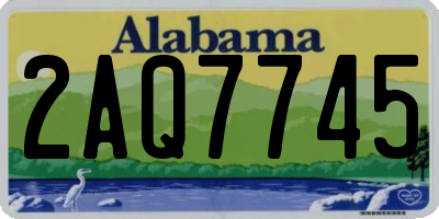 AL license plate 2AQ7745
