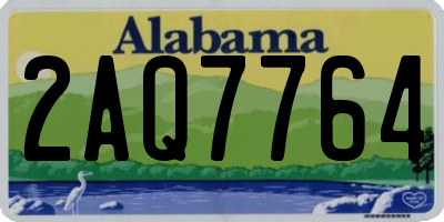 AL license plate 2AQ7764