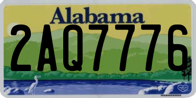 AL license plate 2AQ7776