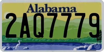 AL license plate 2AQ7779