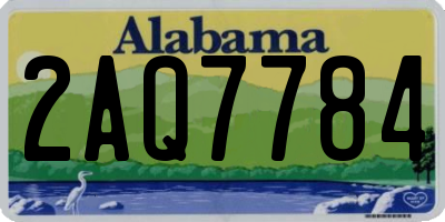 AL license plate 2AQ7784
