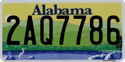 AL license plate 2AQ7786