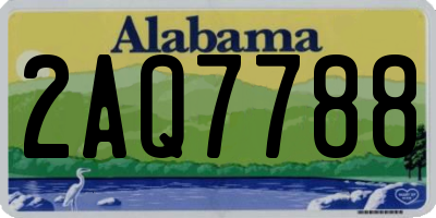 AL license plate 2AQ7788